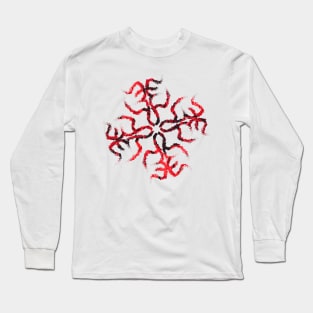 Red Ornament Long Sleeve T-Shirt